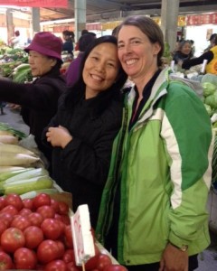 My wife, Lisa, with our Beijing host, Holly